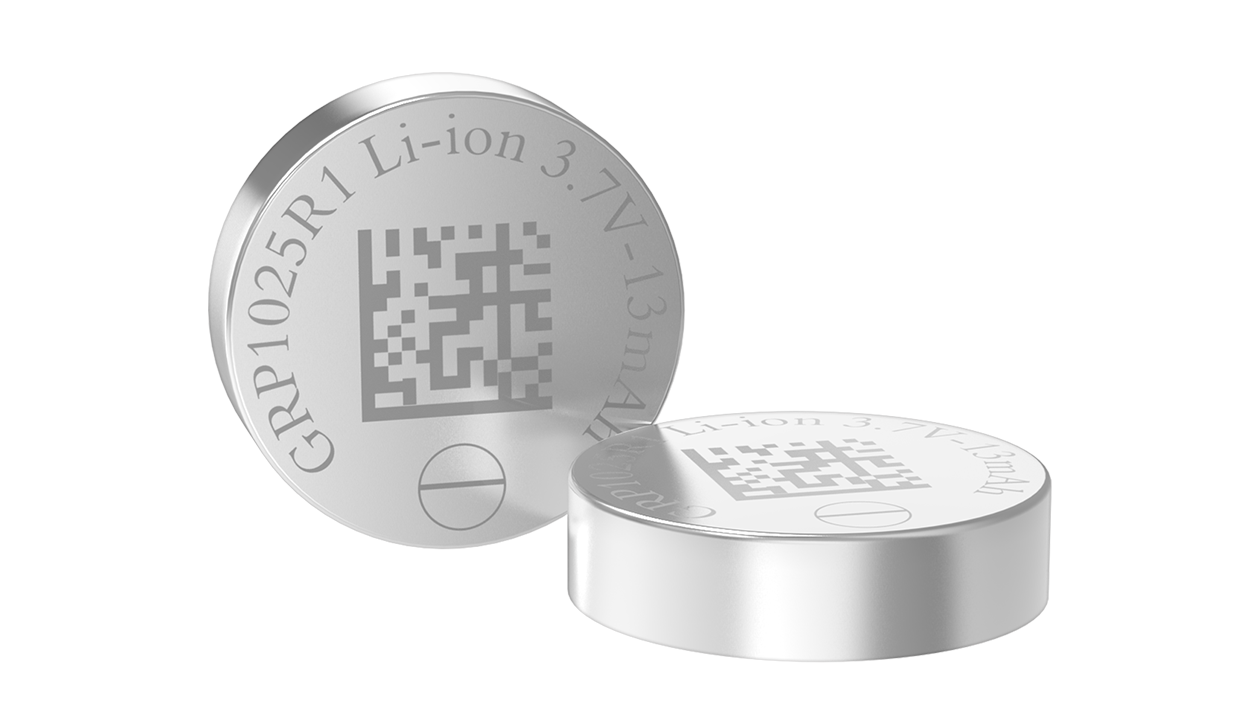 GRP1025 R1可充电锂离子纽扣电池